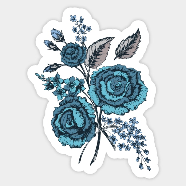 Old Roses Sticker by SWON Design